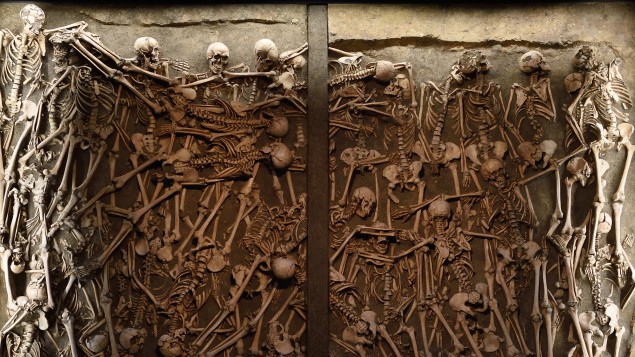 Masowy grób po bitwie pod Lützen w 1632 roku 